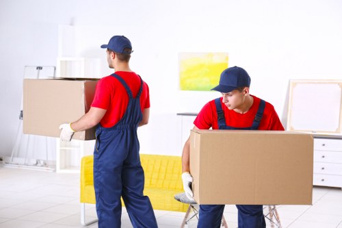 Moving team supporting a home relocation in Highbury