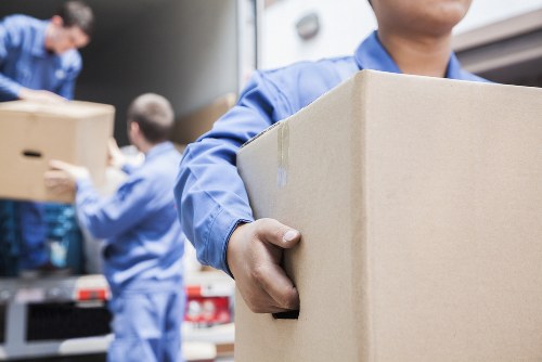 Commercial moving team planning a business relocation in Highbury