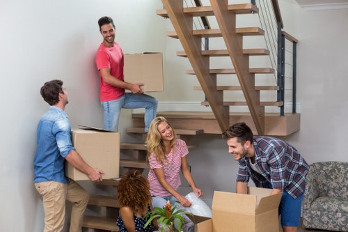 Secure van loading with items arranged safely for transport